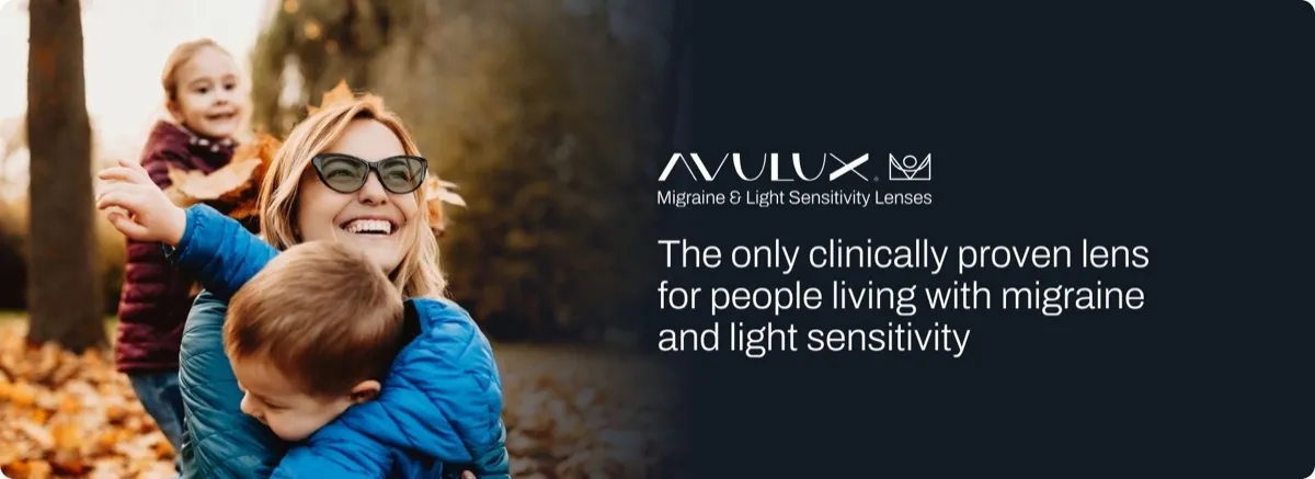 Avulux migraine and light sensitivity lenses