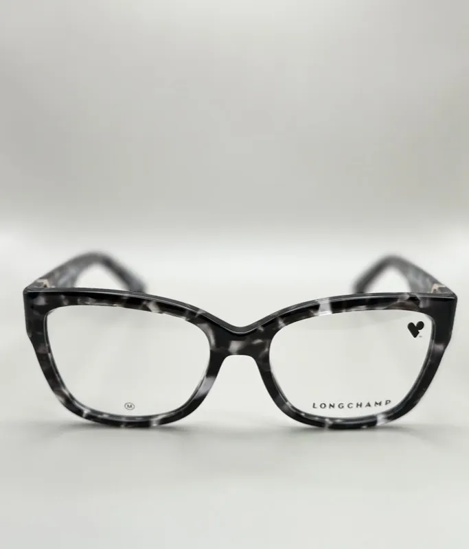 Longchamp black and grey tortoise frames